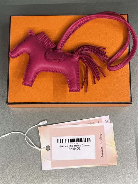authentic hermes horse charm
